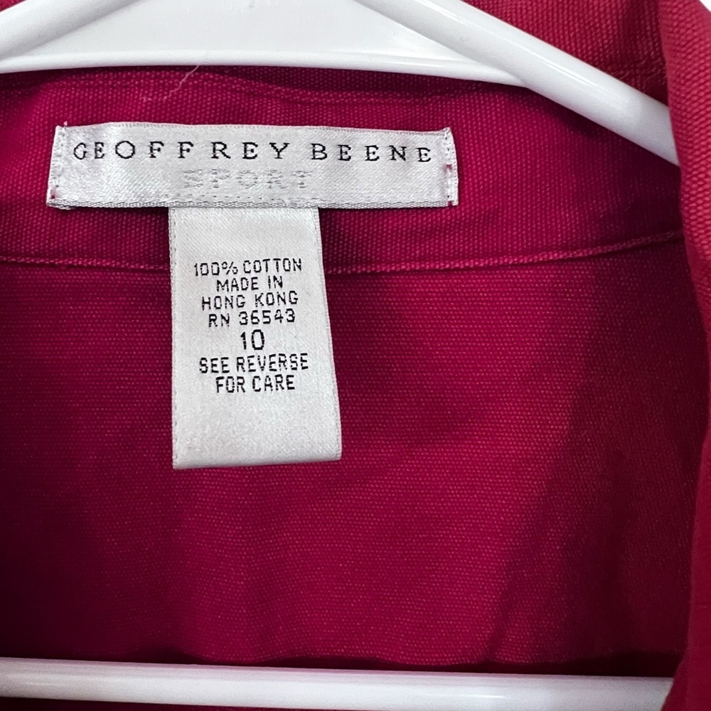 Geoffrey Beene Fuchsia Jean Jacket - Picture 2 of 4
